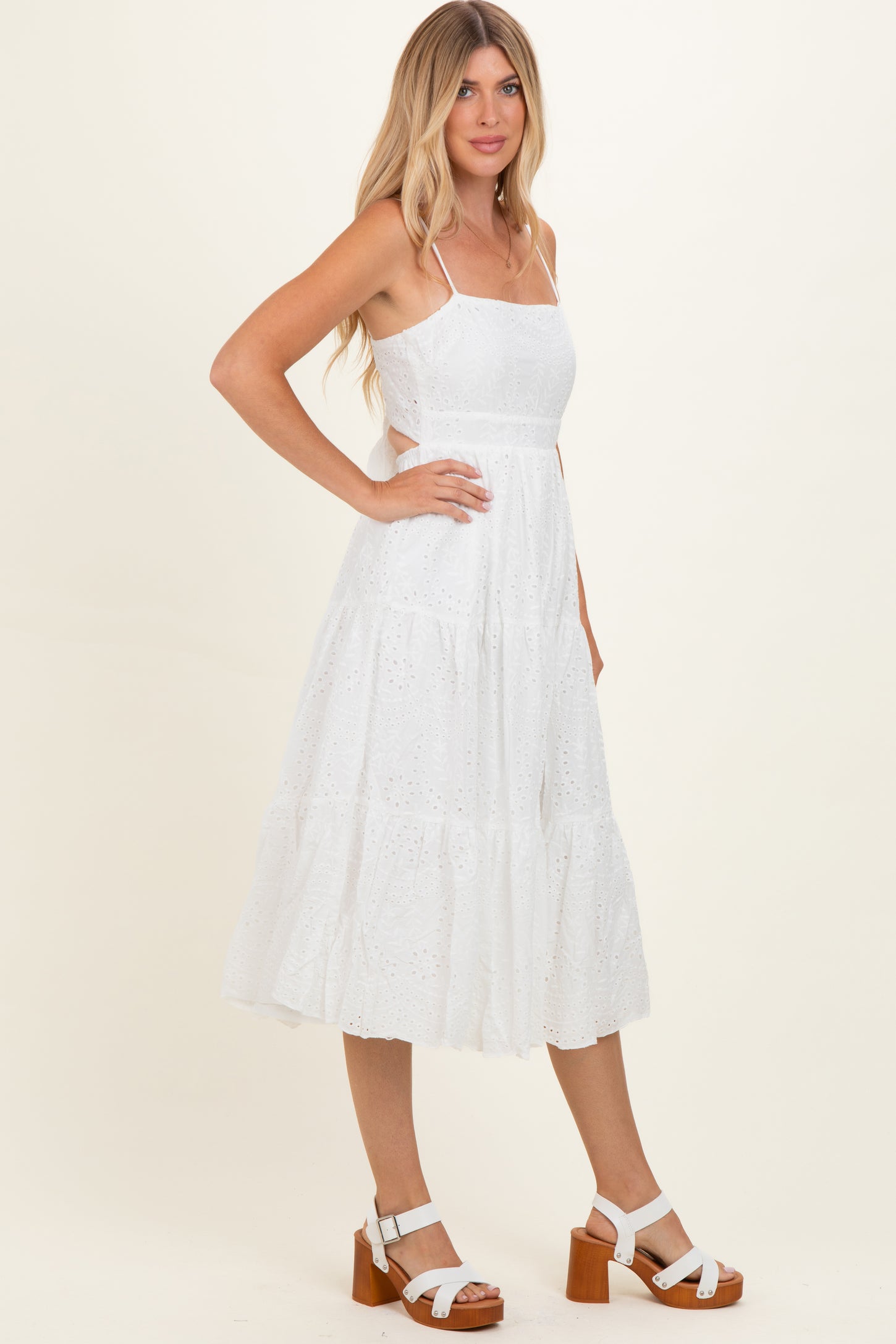 lace back cutout dress Beige Lace Bodice Cutout Tie Back Maternity Maxi Dress PinkBlush