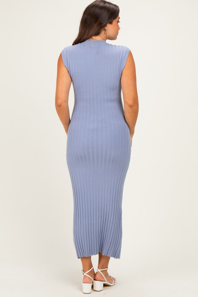 light blue ribbed knit bow back maternity maxi dress Pinkblush Light Blue Ribbed Knit Bow Back Maternity Maxi Dress : Target