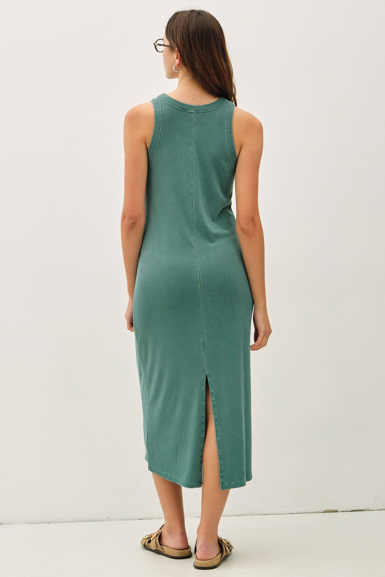 Hunter Ribbed Midi Tank Dress