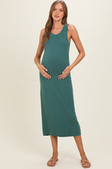 Hunter Ribbed Maternity Midi Tank Dress