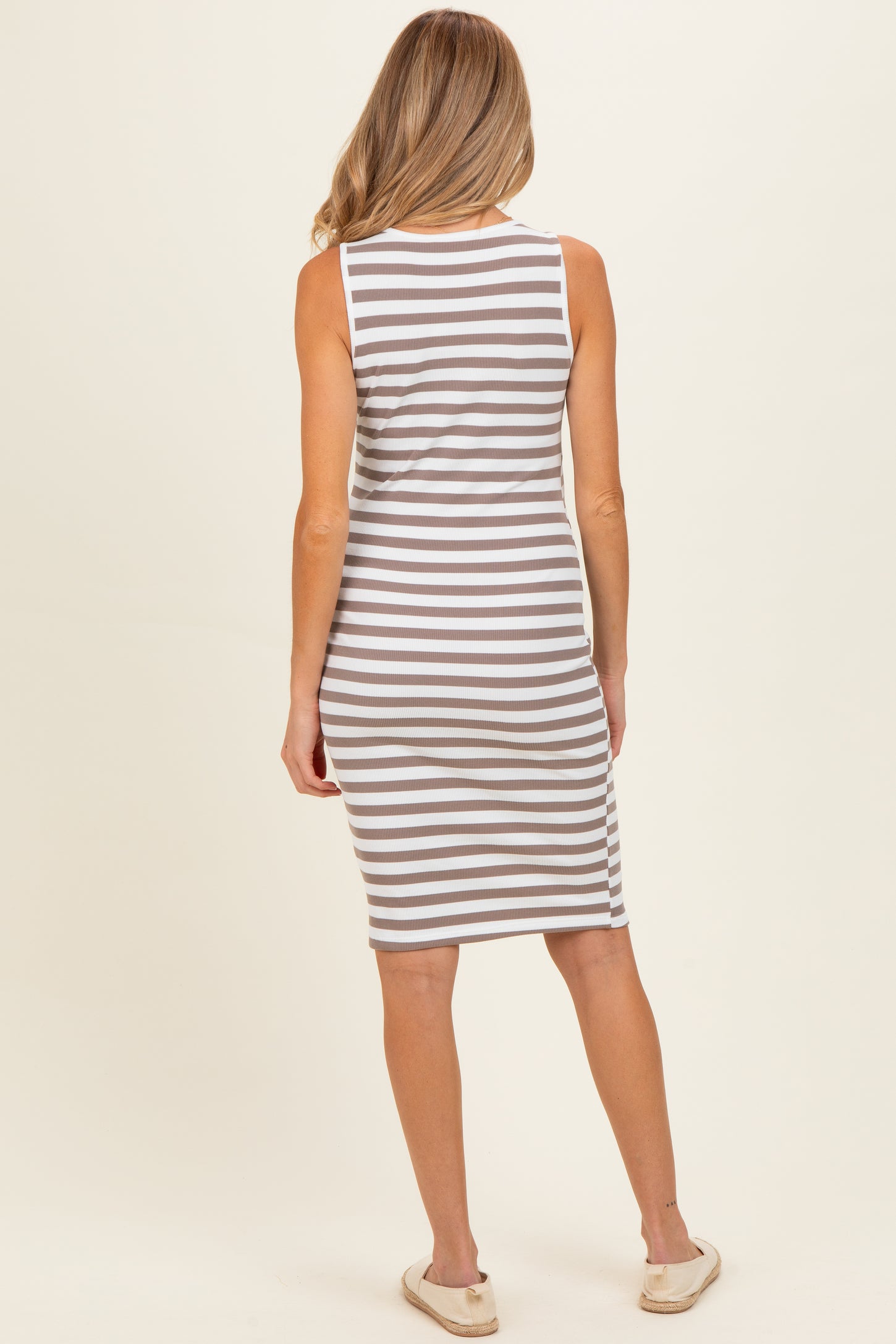 striped bodycon maternity dress SUNNYBUY Women's Striped Maternity Dress Summer Tank Bodycon Dresses Knit Slit Pregnancy Clothes, Black Apricot Stripe S at Amazon Women's Clothing store