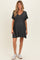 Charcoal V-Neck Basic Maternity Dress
