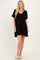 Black V-Neck Basic Dress