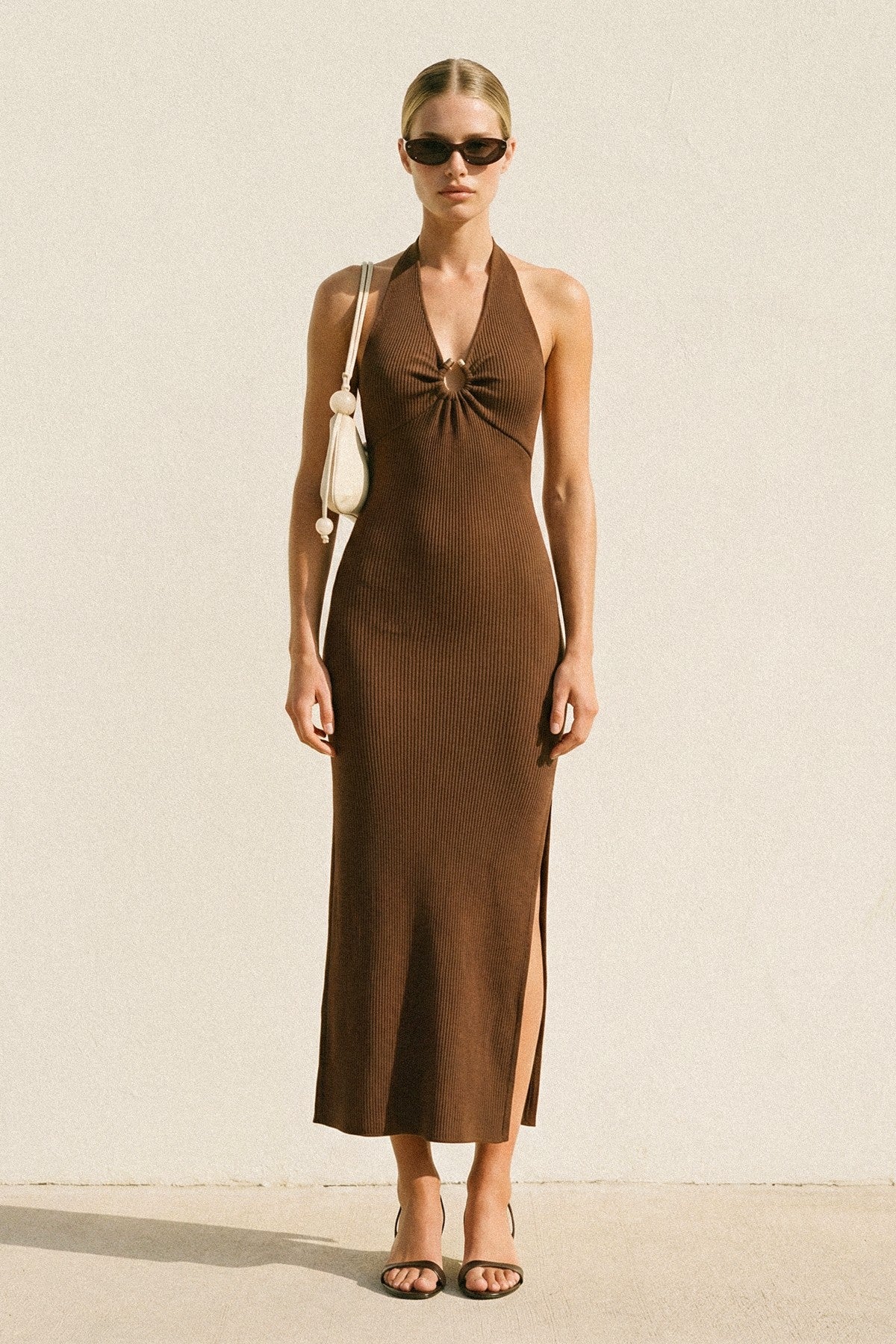 halter ring dress Hazel Knit Gold Maxi Pay With:150 Qs (Silkroll Fee: $3.75) Halloween Deals Sherri Hill Light Blue accentuating every curve with