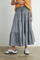 Black Printed Tiered Maxi Skirt
