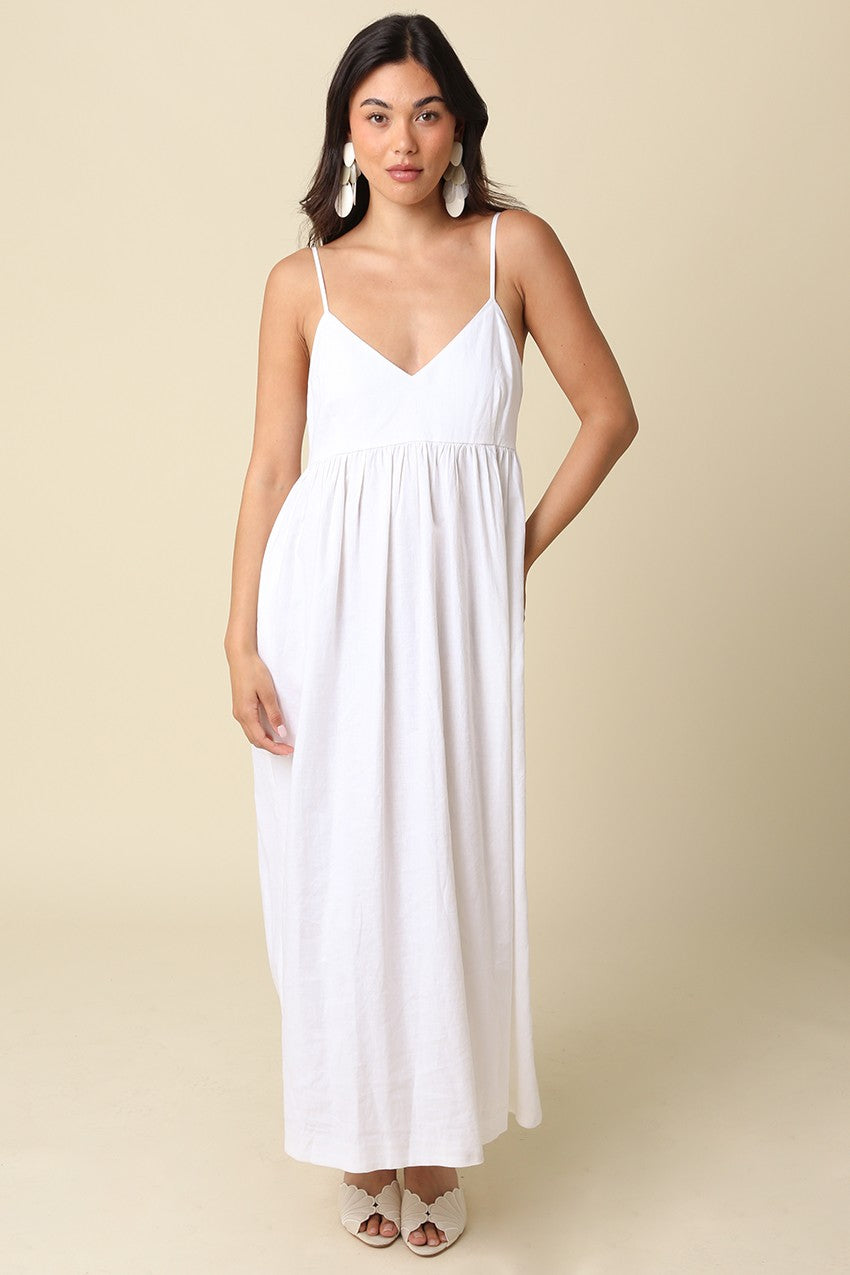 linen maternity dress Off White Blend Sleeveless Maxi neckline and high slit 7.23.24 Drawers:5 Drawers Green Goddess Dressing Recipe