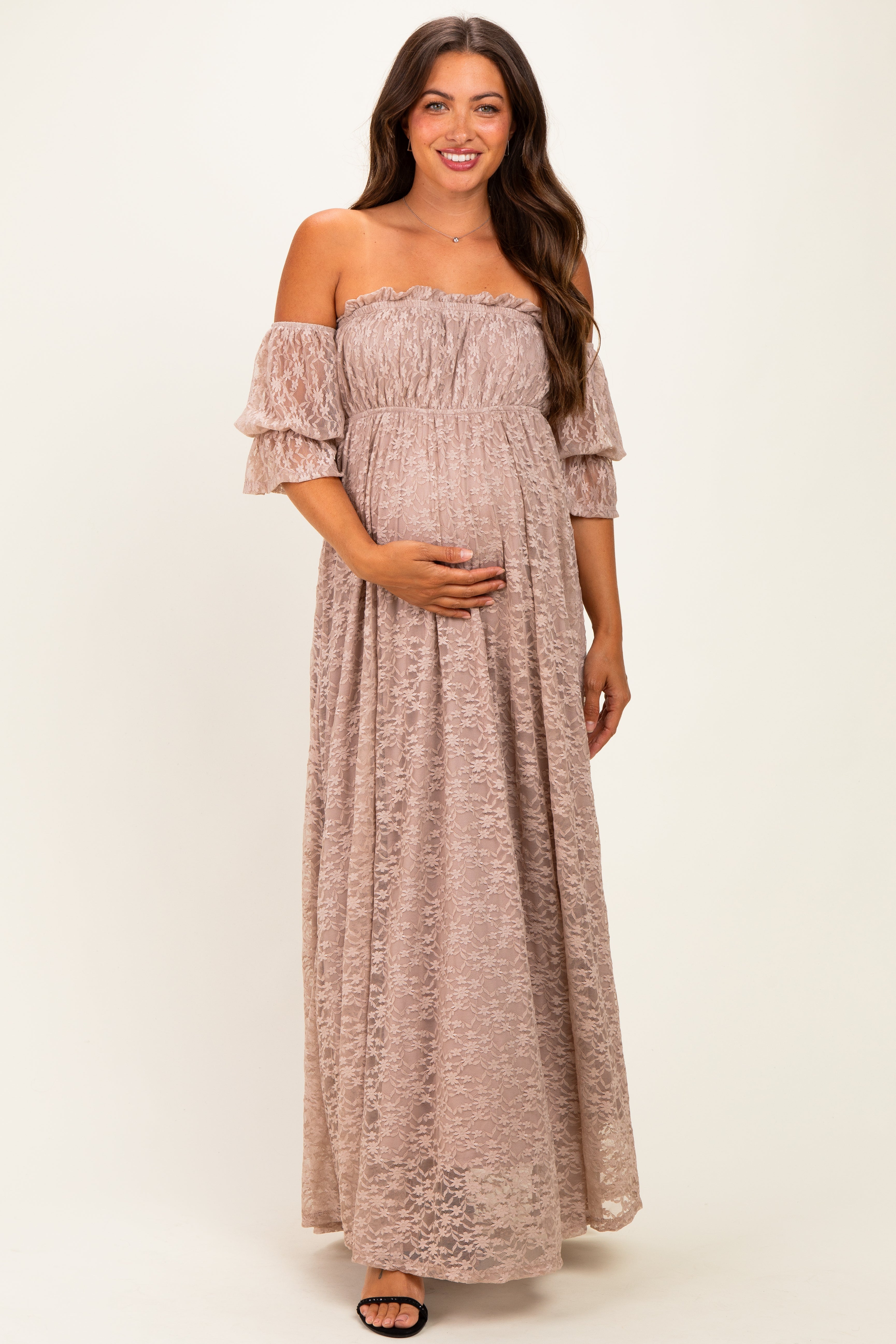 prom dress for pregnant women Elegant Silver A-line Maternity with V-Neckline and Beading from JLDressCA Sweep Train Maternity Special Occasion Dresses |