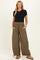 Olive Tie Hem Maternity Pants