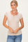 Oatmeal Short Sleeve Henley Top