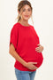 Ruby Dolman Sleeve Boat Neck Maternity Top