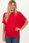 Ruby Dolman Sleeve Boat Neck Top