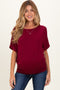 Cabernet Dolman Sleeve Boat Neck Maternity Top