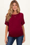 Cabernet Dolman Sleeve Boat Neck Maternity Top