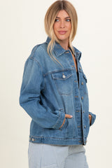 Medium Wash Oversized Denim Jackets