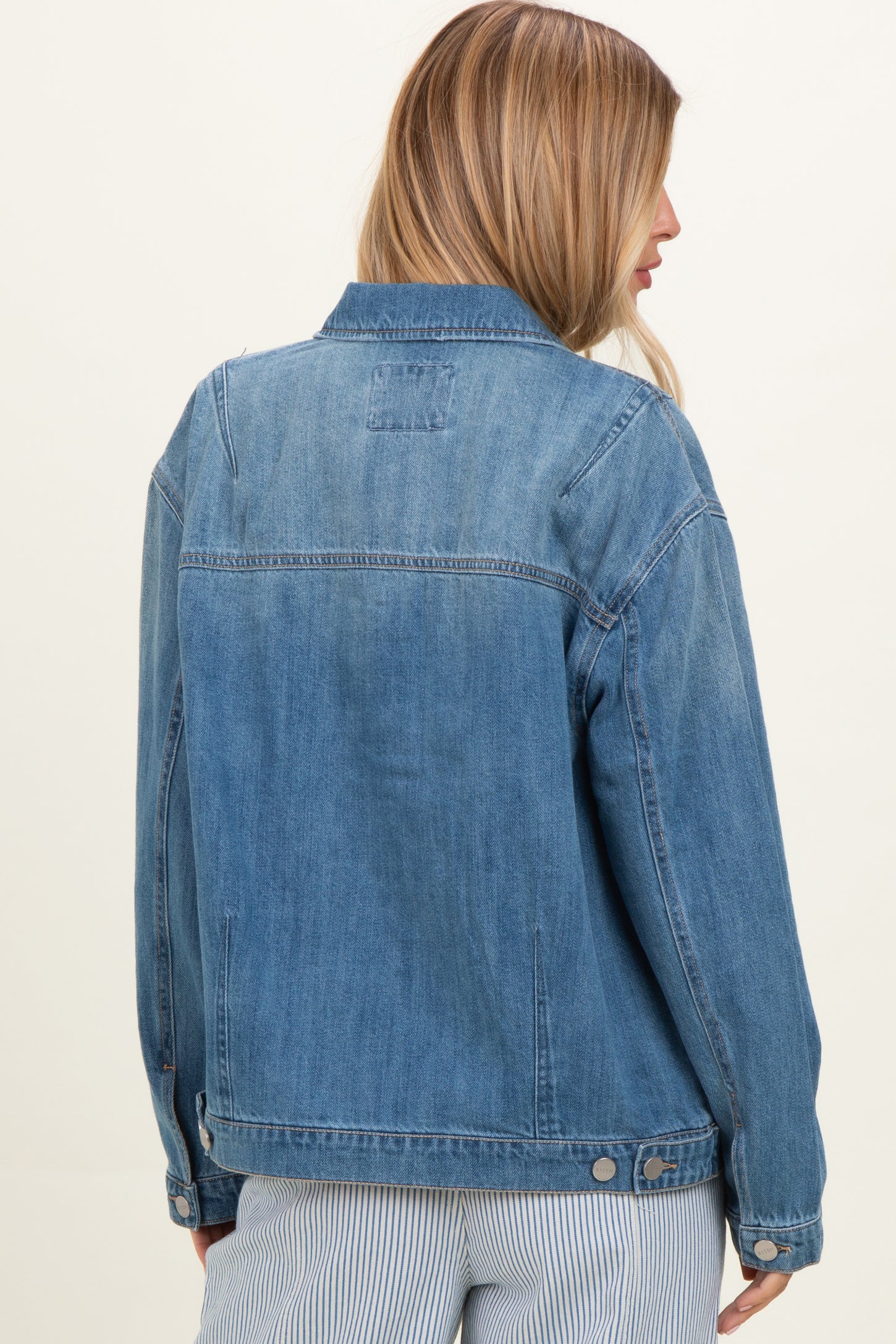 Medium Wash Oversized Denim Jackets