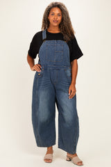 Denim Vintage Wash Plus Maternity Overall