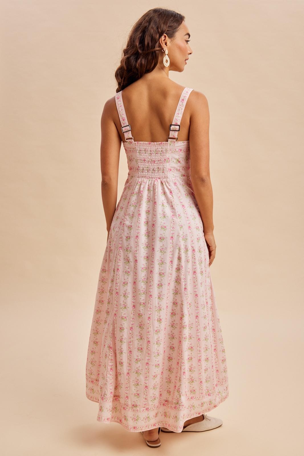maxi pink peony dress women Petal and Pup Women's Leila Maxi Dress