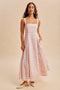 Pink Peony Floral Maxi Dress