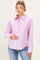 Pink Striped Long Sleeve Button Down Maternity Shirt