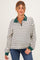 Ivory Striped Long Sleeve Maternity Polo Shirt