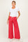 Red Plaid Drawstring Maternity Lounge Pants