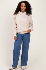 Oatmeal  Oversized Fleece Terry Hoodie