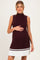 Burgundy Colorblock Ribbed Knit Maternity Mini Dress