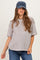 Grey Multi Stripe Oversized Maternity Tee