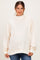 Cream Floral Mock Neck Drop Shoulder Maternity Pullover