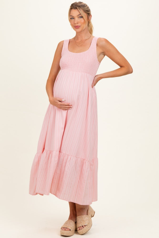 tiered dress Lupin Pleated Tiered Maxi Dress main image 0