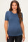 Navy Basic Short Sleeve Maternity Sweater Top