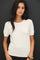 Ivory Basic Short Sleeve Sweater Top