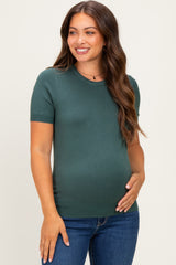 Hunter Basic Short Sleeve Maternity Sweater Top