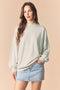 Ivory Oversized High Neck Sweatshirt