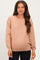 Light Camel Basic Pullover Maternity Sweater