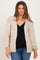Oatmeal Chunky Knit Bubble Sleeve Maternity Cardigan