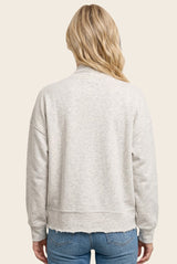 Oatmeal French Terry Shrug Cardigan