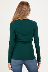 Emerald Long Sleeve Maternity Top