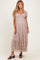Mocha Lace Maternity Maxi Dress