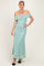 Seafoam Lace Off Shoulder Maxi Dress