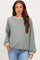 Green Striped Boat Neck Long Sleeve Maternity Top