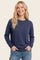 Indigo Solid Basic Sweater