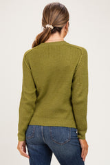Matcha Waffle Textured Maternity Sweater