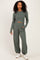 Smoky Fern Cropped Long Sleeve Pant Set