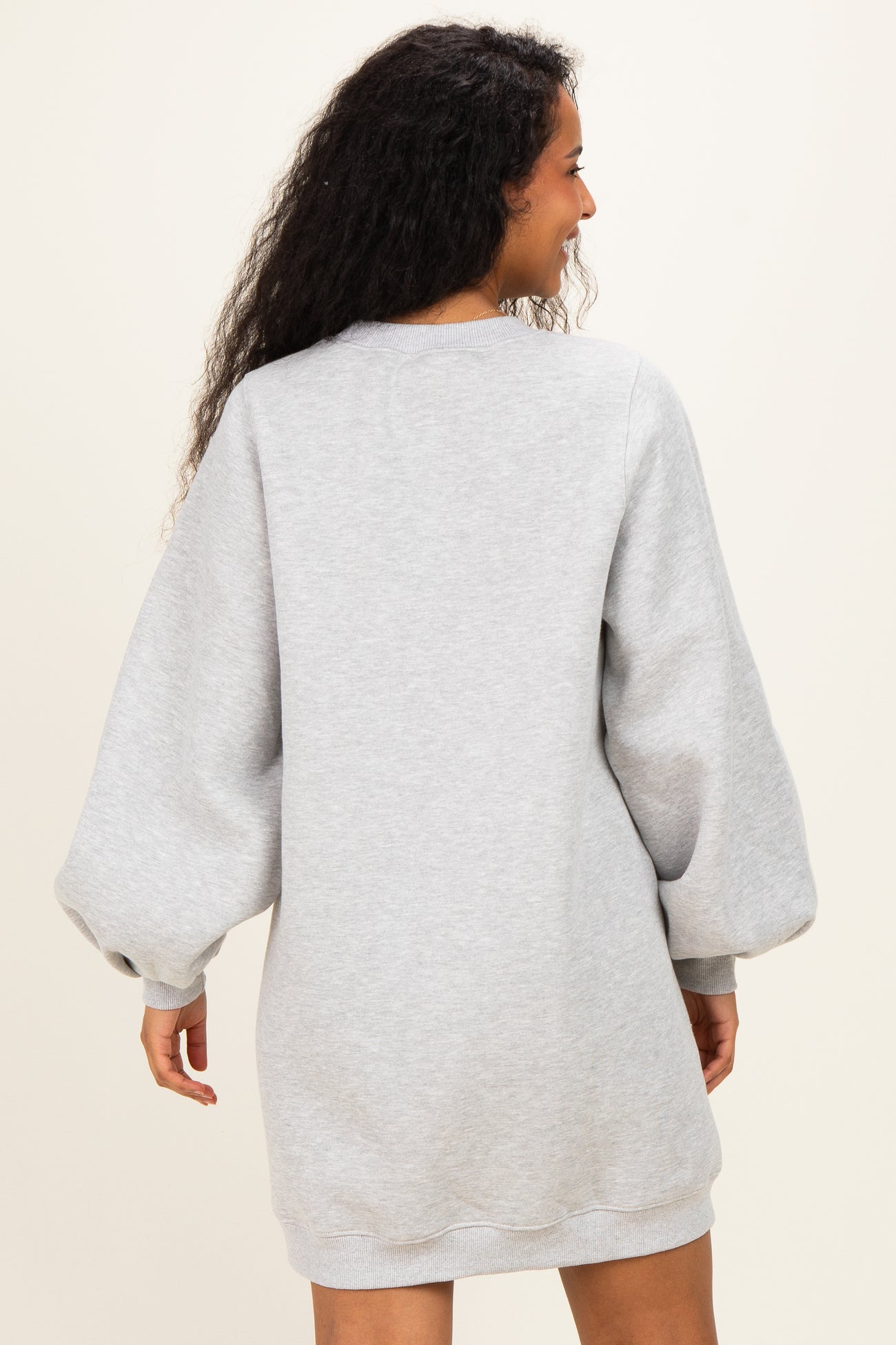 oversized sweatshirt dress Women's Hoodie Premium Cotton Blend Dress Tashelion Make a fashion statement with flat drawcords adorned with branded aglets AKOEE Womens Cotton Blend Oversized