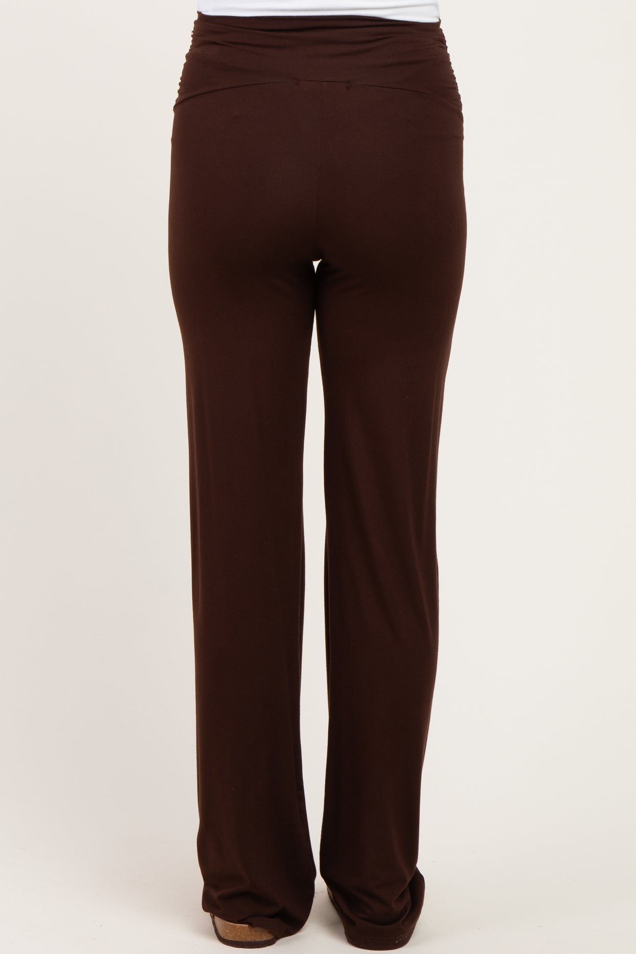 PinkBlush Brown Foldover Maternity Lounge Pants
