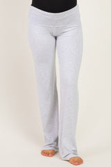 PinkBlush Heather Grey Foldover Maternity Lounge Pants