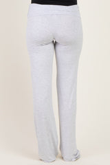 PinkBlush Heather Grey Foldover Maternity Lounge Pants