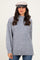 Heather Grey Mock Neck Oversized Sweater