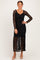 Black Off Shoulder Long Sleeve Boho Maxi Dress